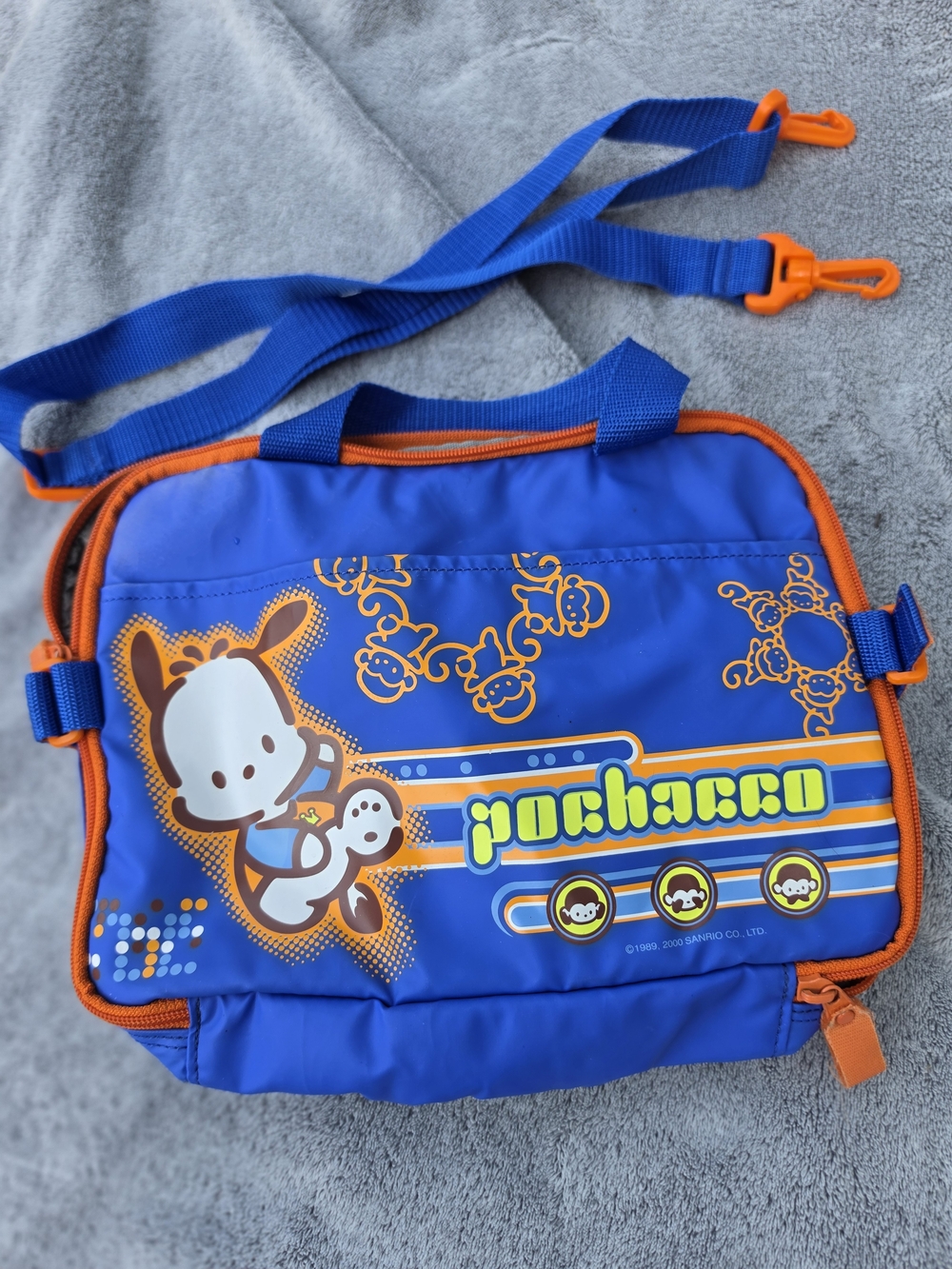 Pochacco Blue and Orange Insulated Bag